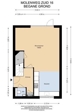 Floorplan - Molenweg Zuid 16, 6129 PH Urmond